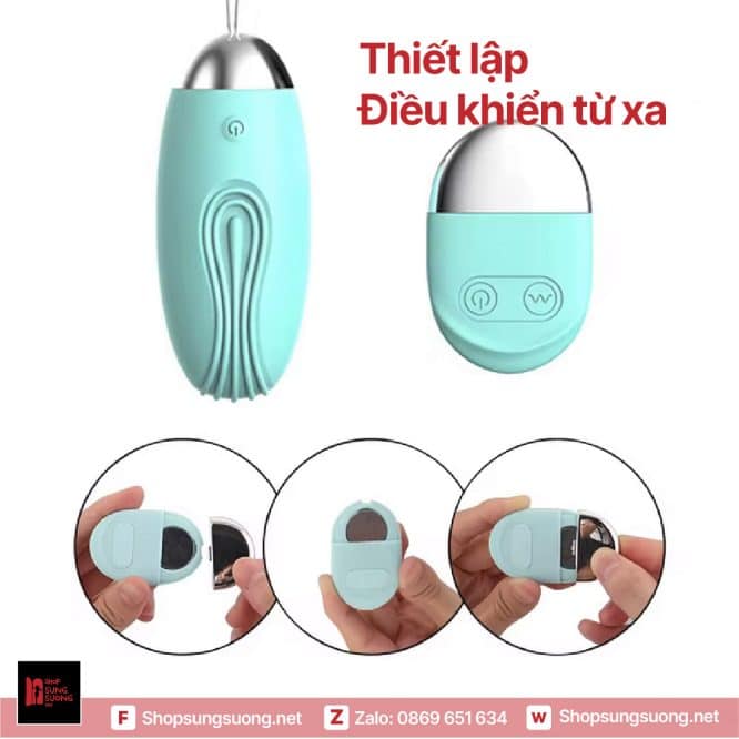 Trứng rung điều khiển từ xa bằng remote